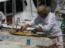 Fisk rengøres på Islamorada