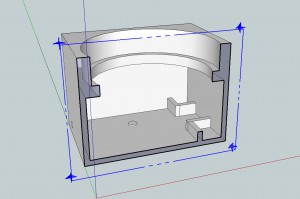 3D modellen indefra