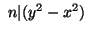 $ n \vert (y^2 - x^2)
$